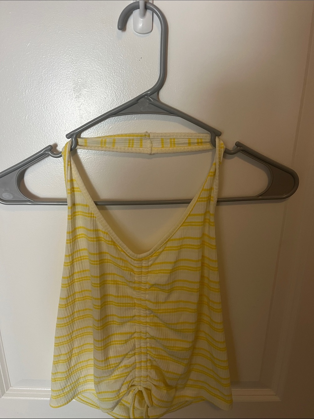 Yellow Striped Girls' Halter Top - Sugar & Jade